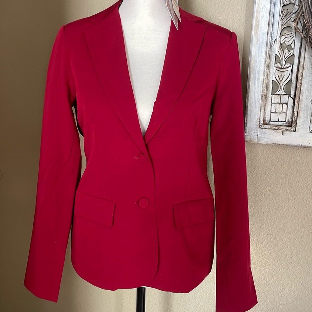 Band of The Free Dark Red lined Blazer . NEW w/ Tags . Size S